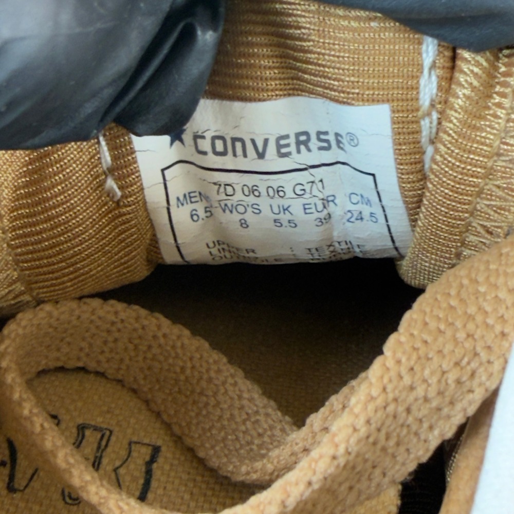 Converse Chuck Taylor One Star Corduroy Womens 8 Sneaker Brown Gum Lace Low Shoe - Picture 14 of 16